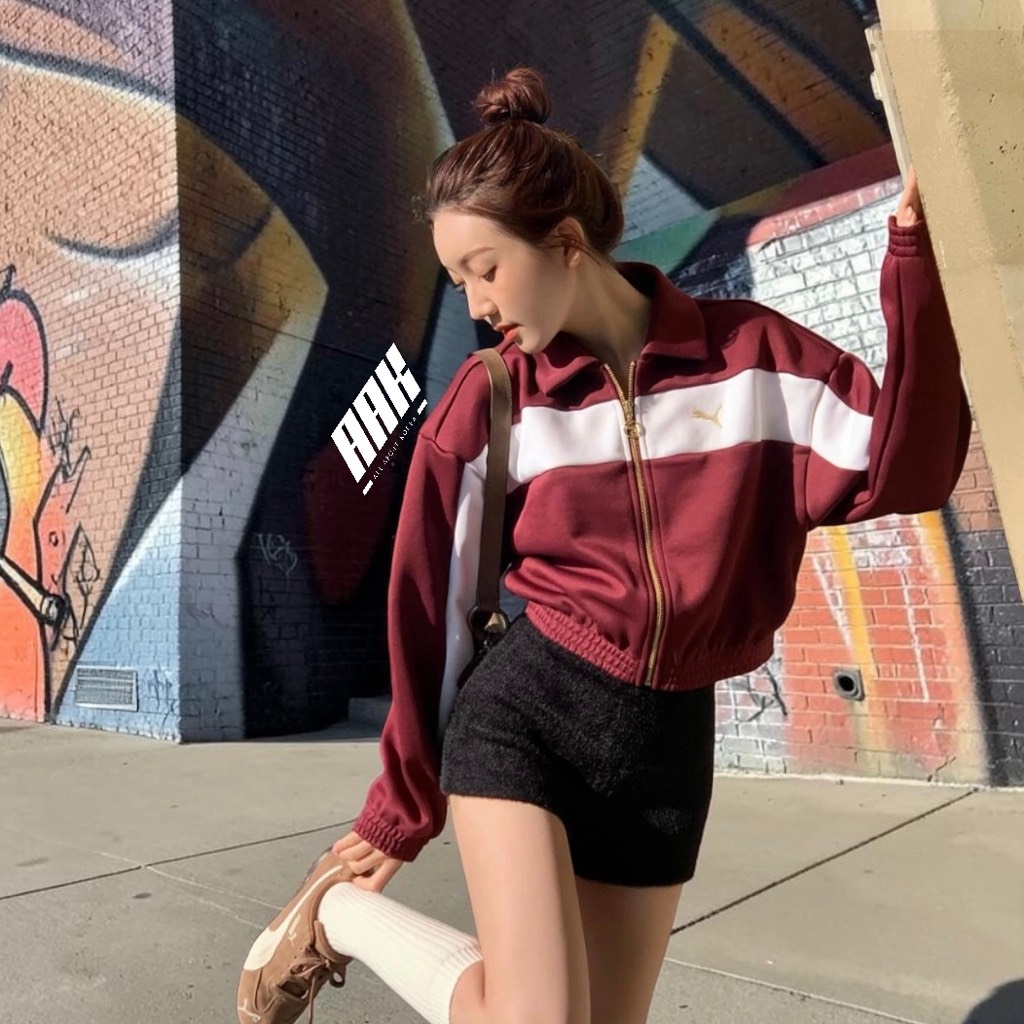 PUMA Sports Life Collection Jackets & Coats Women's Burgundy (633795-96)