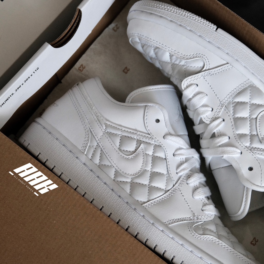 AIR JORDAN 1 LOW QUILTED WHITE ( DB6480 100)