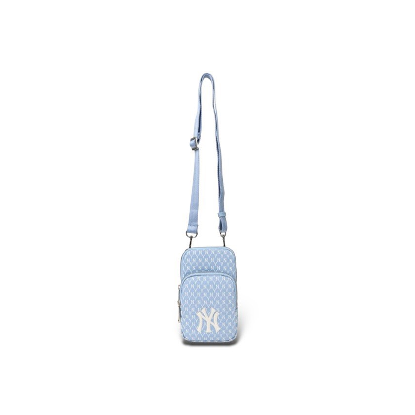 MLB MONOGRAM MINI CROSS BAG  / BABY BLUE - 32BGDK111