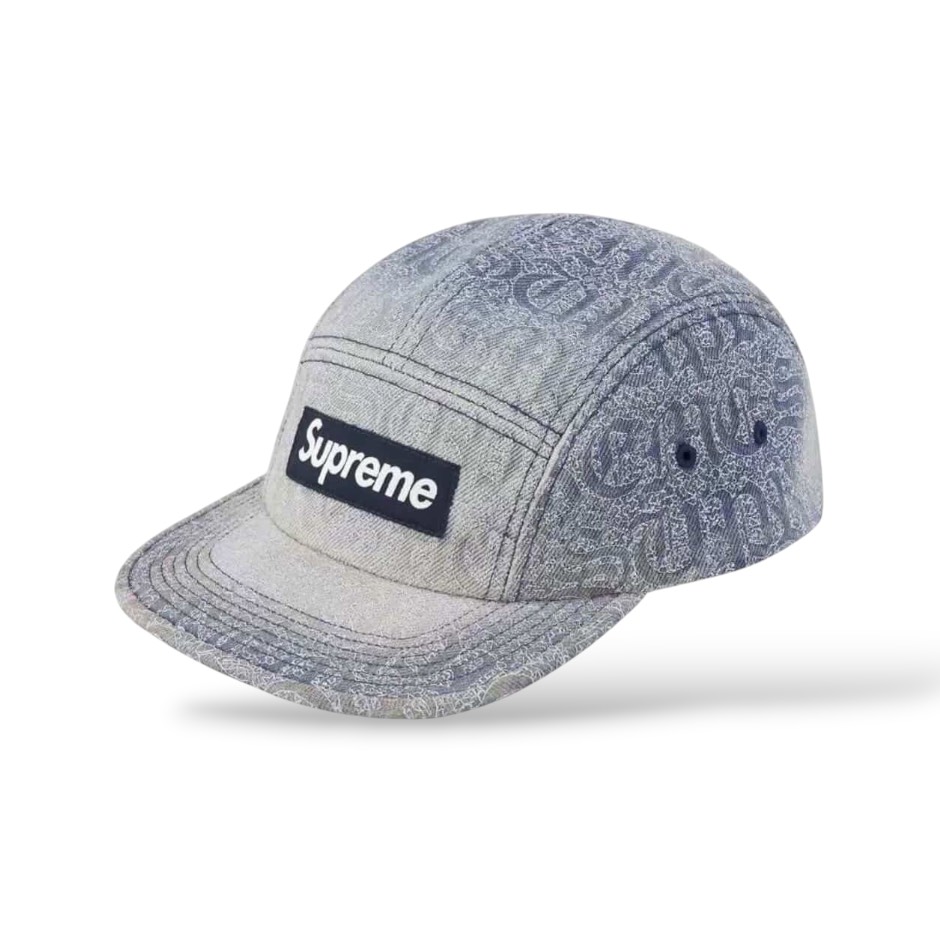 Supreme Ss26 Week 10 Stitched "Denim" Baseball Cap ( SUP-SS26-1035)