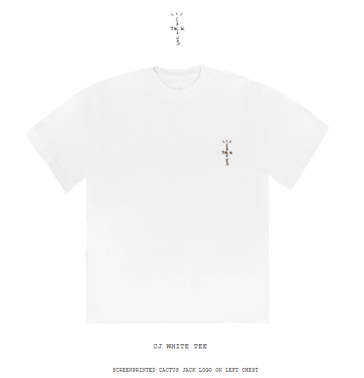TRAVIS SCOTT CJ T-SHIRT WHITE - FW20