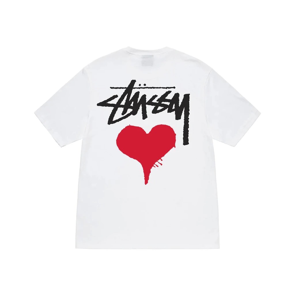 STUSSY STOCK HEART TEE