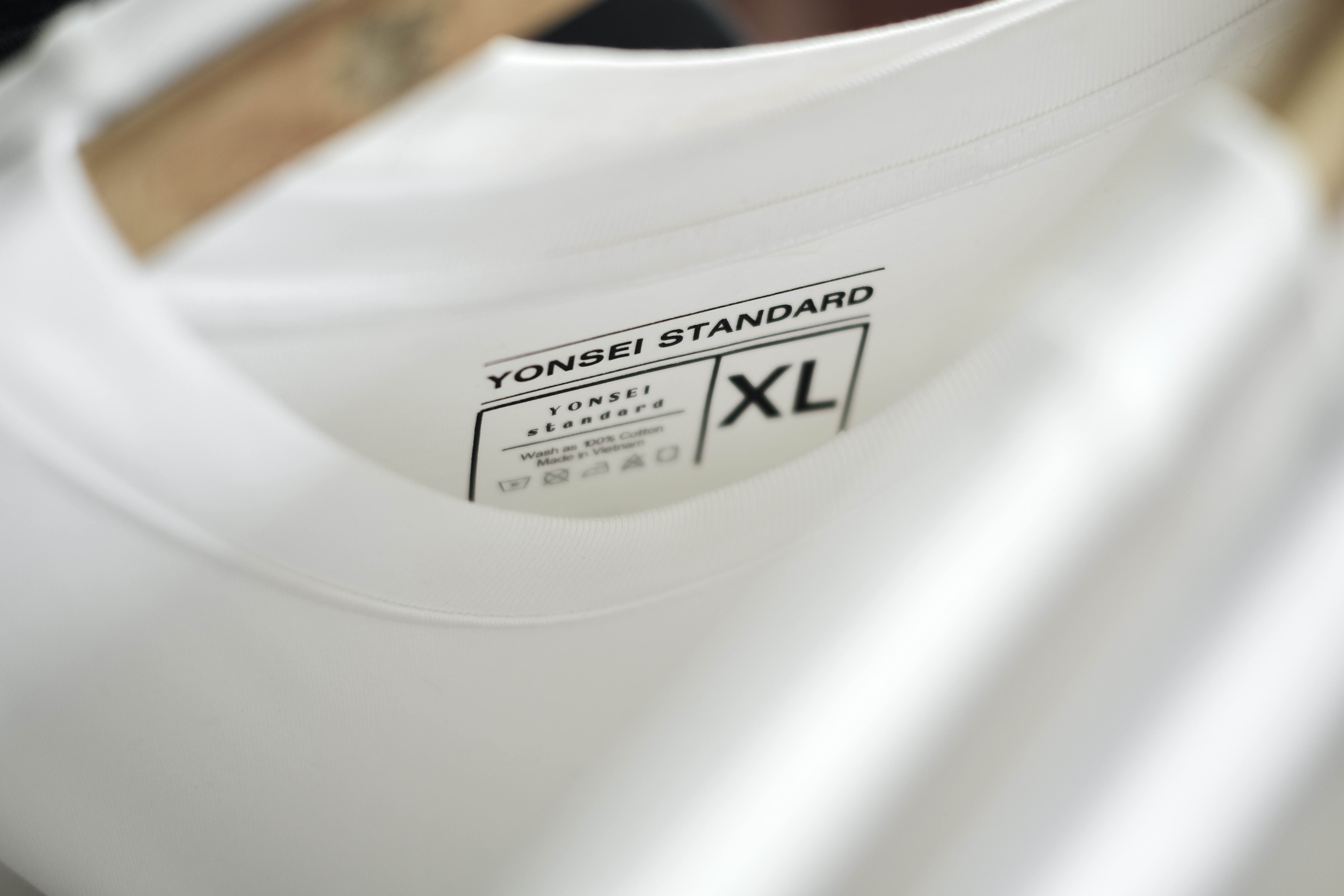 YONSEI 'Campus Life' LOGO STANDARD ALL WHITE T-SHIRT