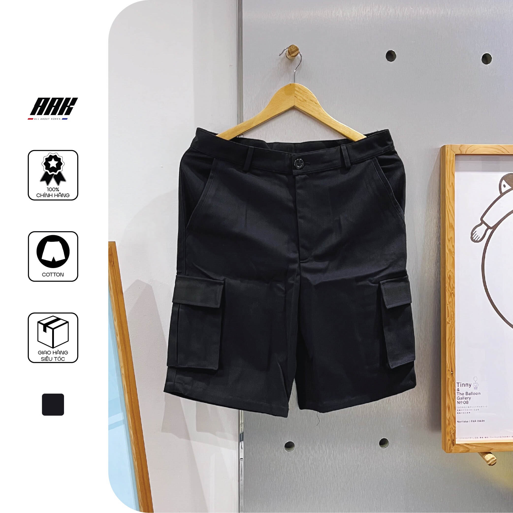 JAESEONG BOX SHORT BLACK