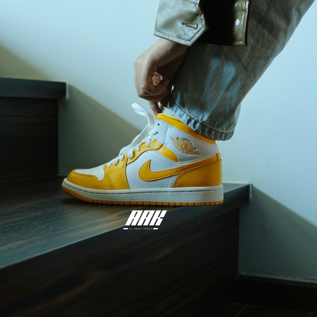 NIKE AIR JORDAN 1 MID 'POLLEN' - (BQ6472 117)