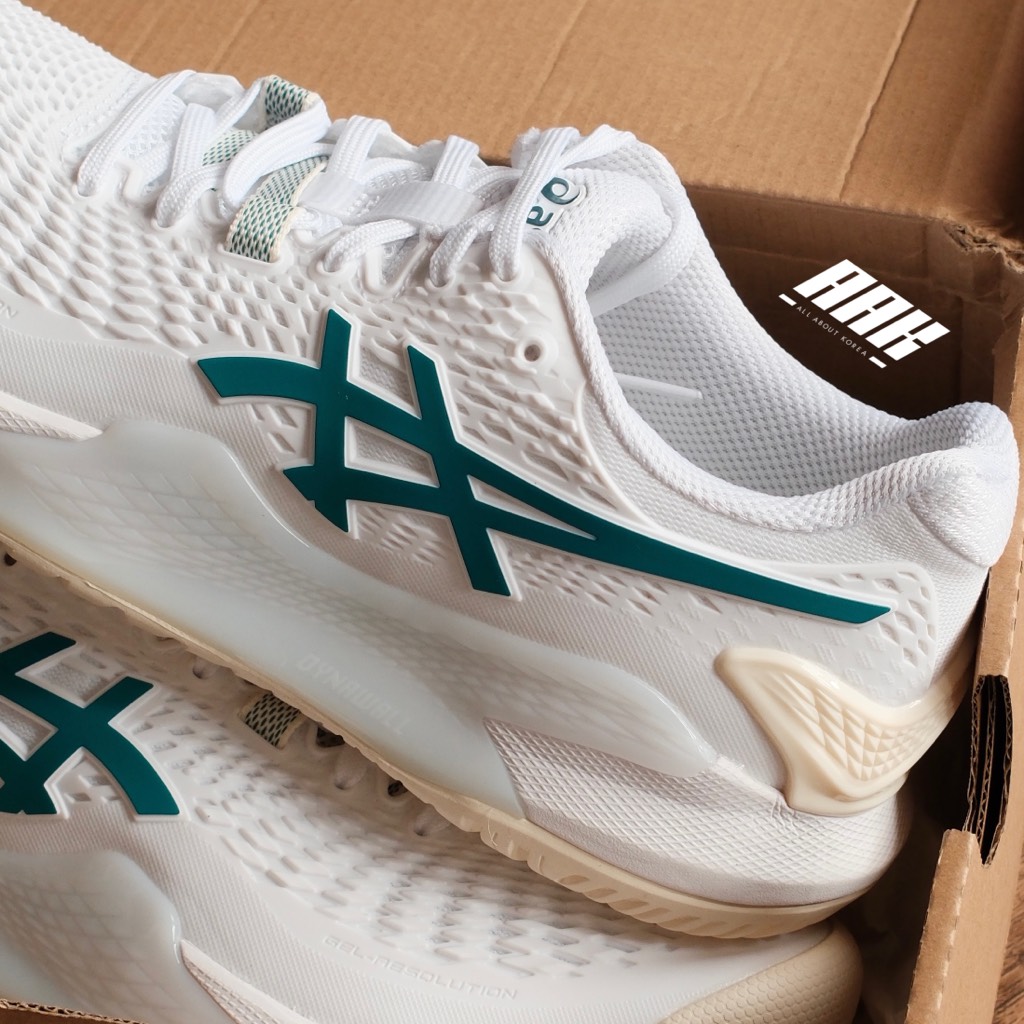 Asics GEL-RESOLUTION 9 White/Green (1042A246 101)