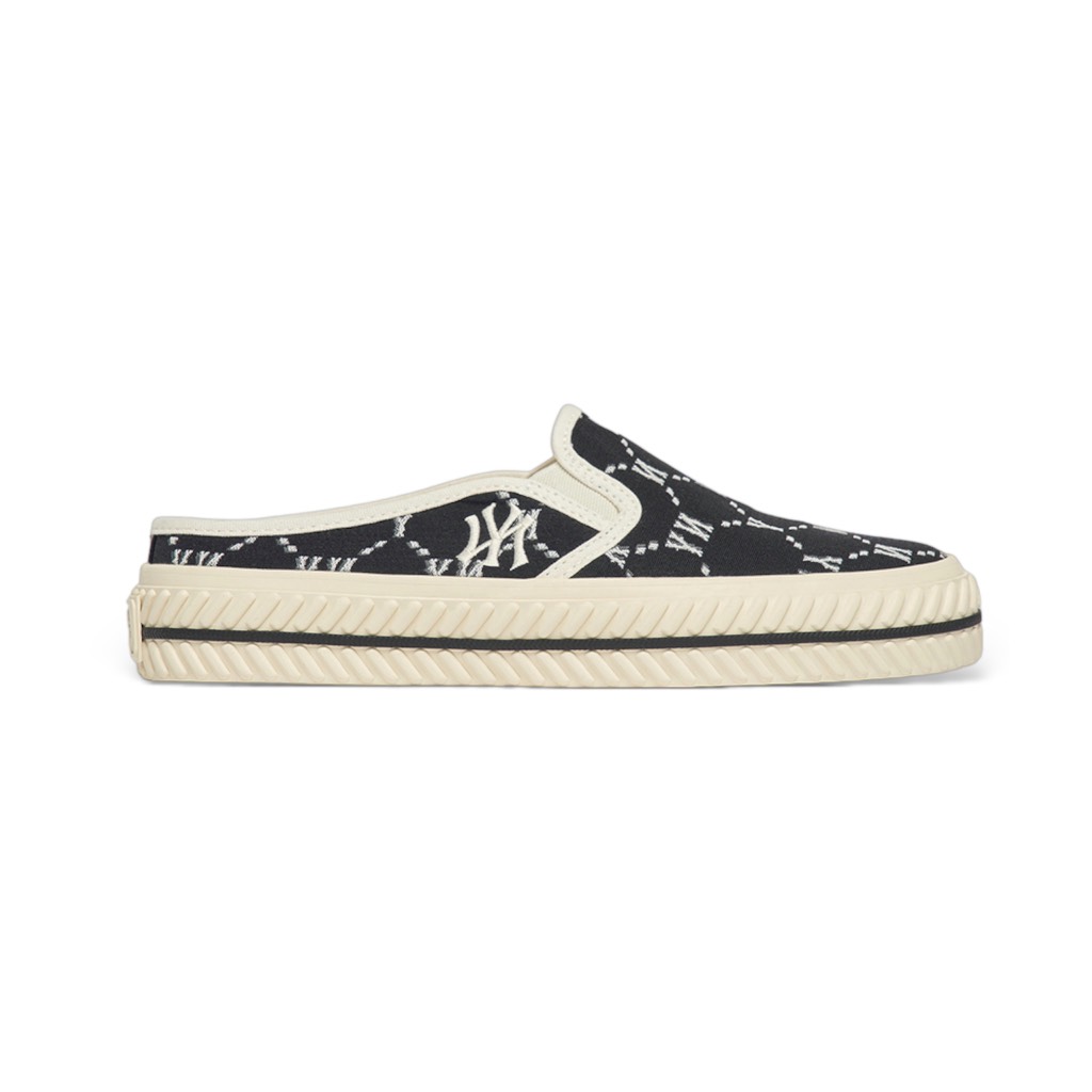 MLB Mule Slip On Dia Monogram 50BGS Black