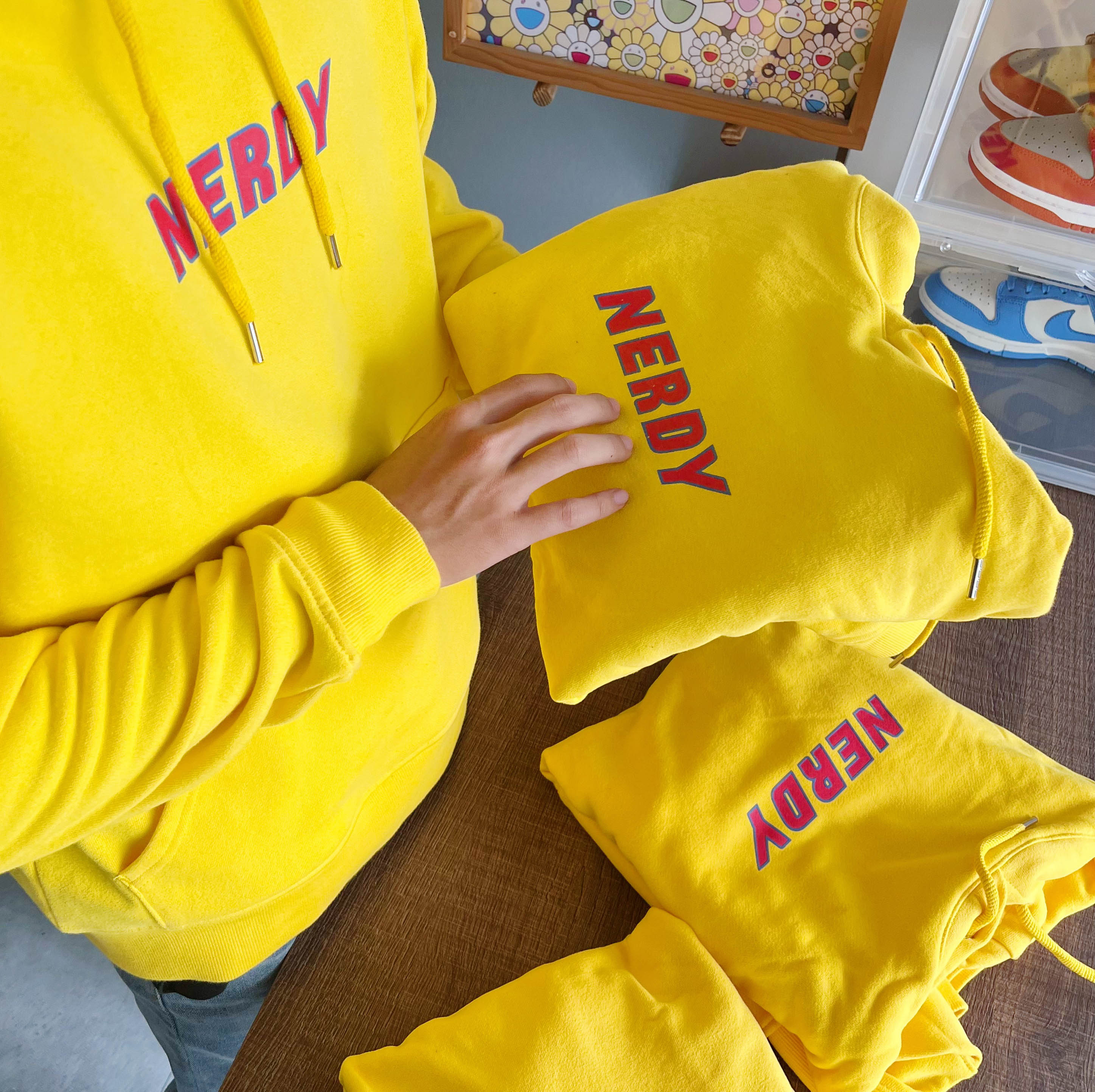 NERDY PULLOVER HOODIE YELLOW