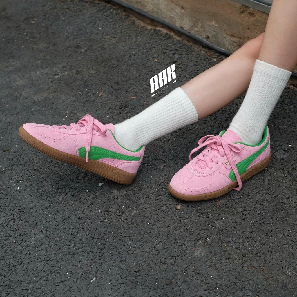 PUMA PALERMO - PINK DELIGHT/GREEN GUM  (397549 01)