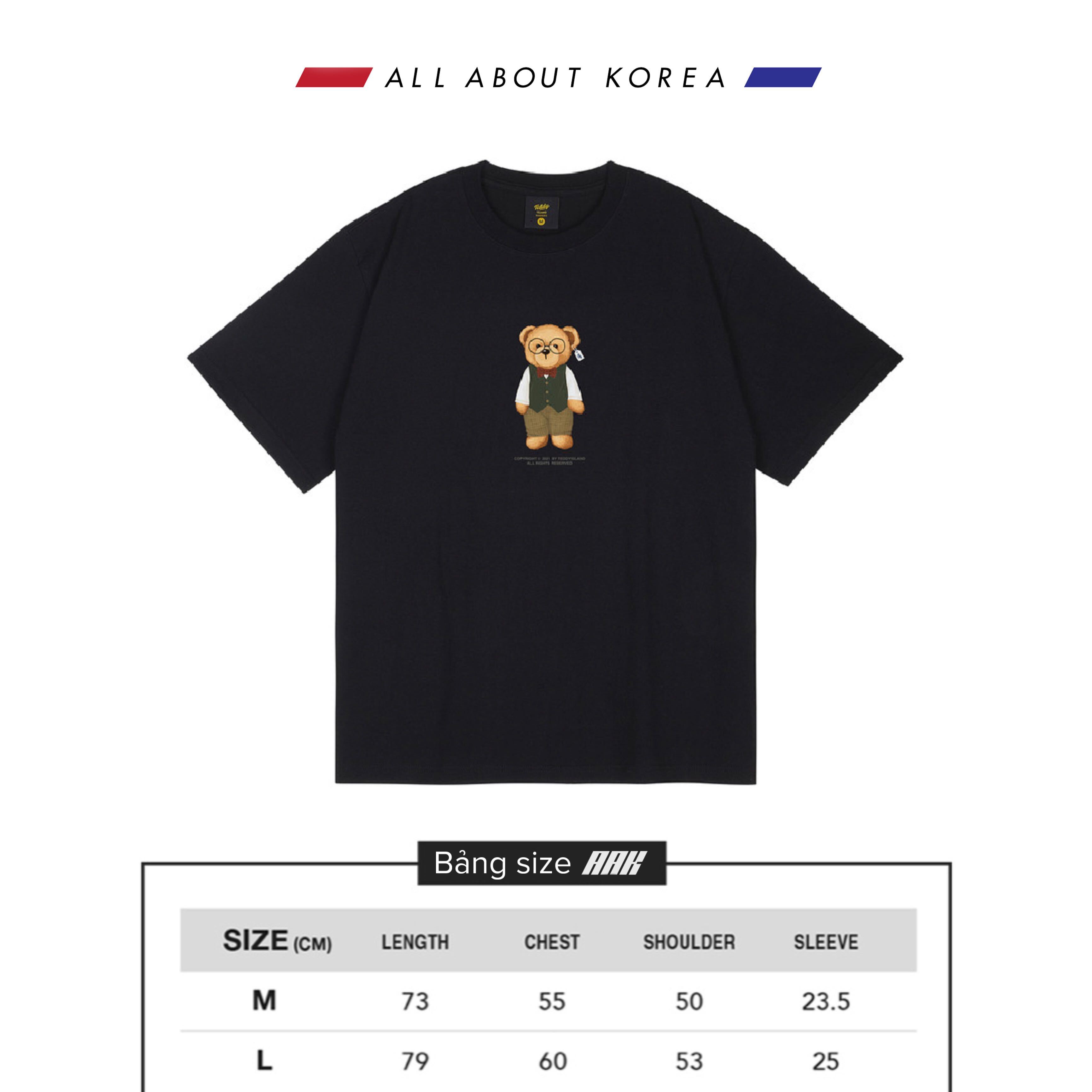 TEDDY ISLAND TEE - SAND BATH (21SUMER_22) - BLACK