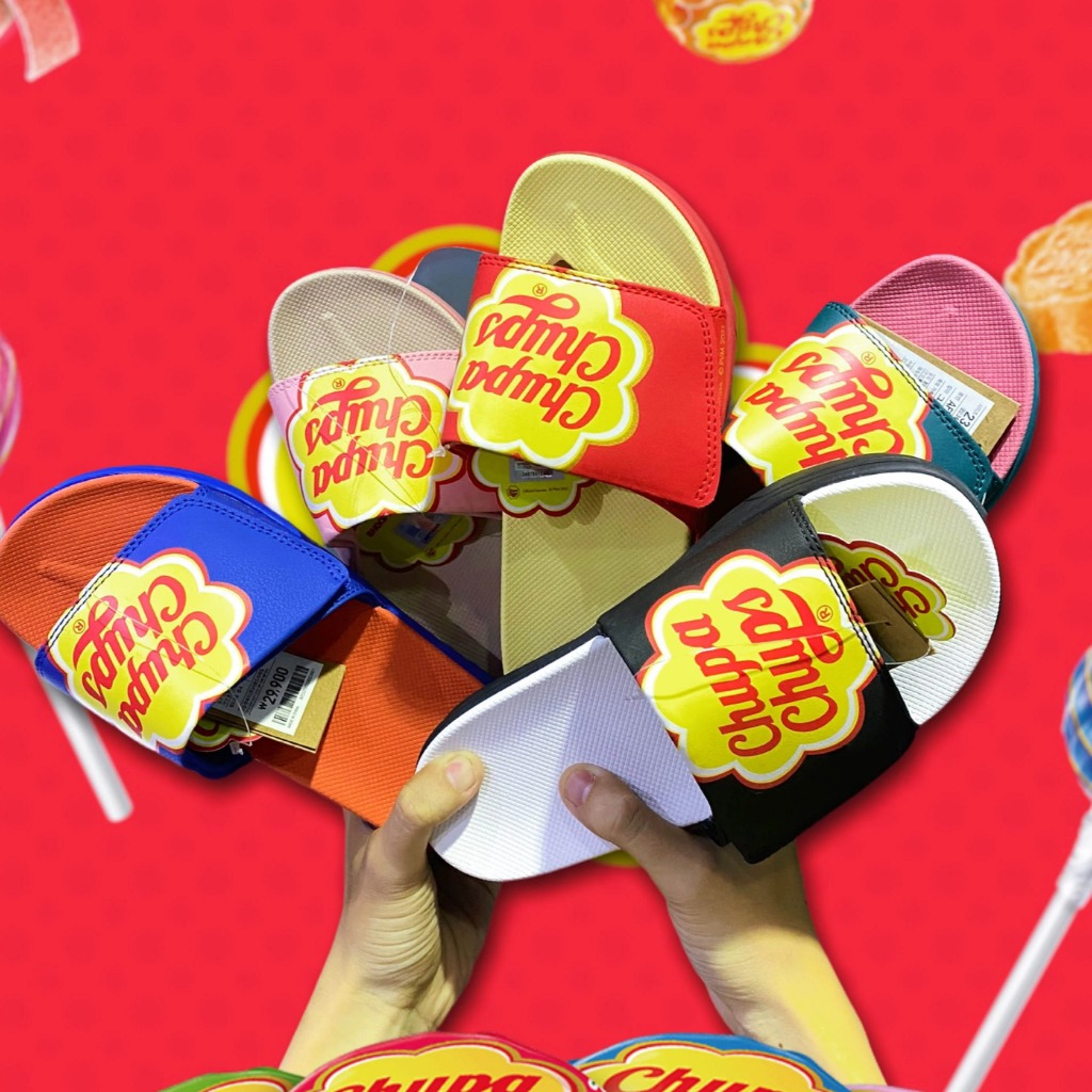 SHOOPEN X CHUPA CHUPS SLIPPERS GREEN - AFDU79S02