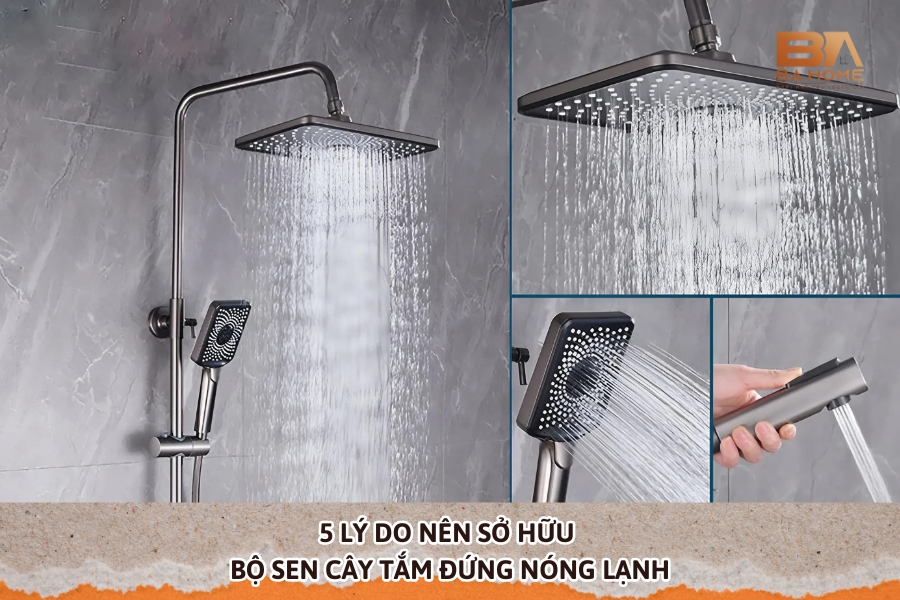 5 Lý Do Nên Sở Hữu Bộ Sen Cây Tắm Đứng Nóng Lạnh