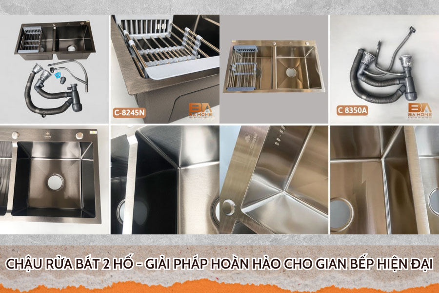 Chậu Rửa Bát 2 Hố - Giải Pháp Hoàn Hảo Cho Gian Bếp Hiện Đại