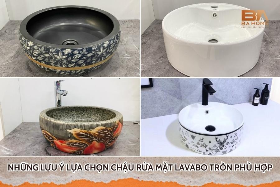 Những Lưu Ý Lựa Chọn Chậu Rửa Mặt Lavabo Tròn Phù Hợp