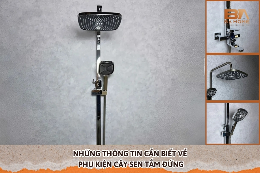 Những Thông Tin Cần Biết Về Phụ Kiện Cây Sen Tắm Đứng