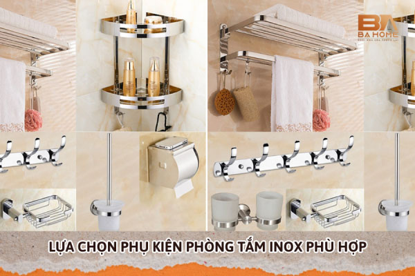 Cách Lựa Chọn Phụ Kiện Phòng Tắm Inox Phù Hợp Với Không Gian