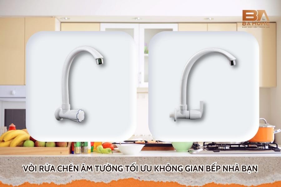 Vòi Rửa Chén Âm Tường Tối Ưu Không Gian Bếp Nhà Bạn