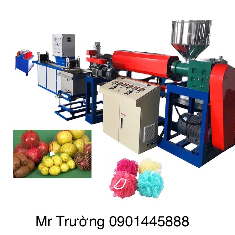 Máy đùn lưới làm túi LDPE làm lưới tắm, bọc hoa quả