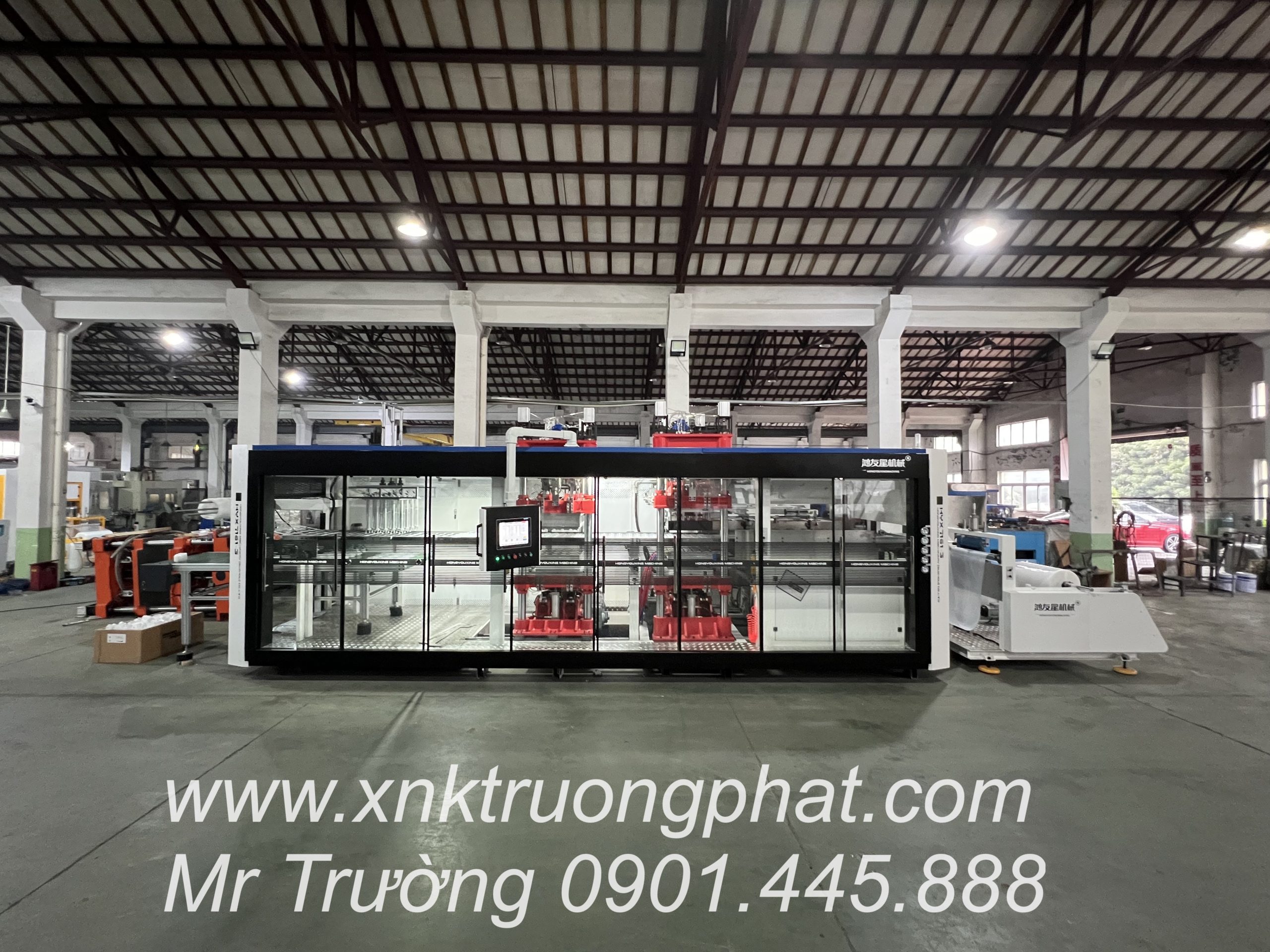 Máy hút định hình liên hoàn 4 Trạm tự động