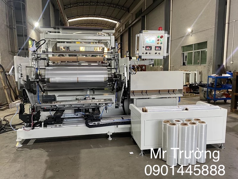 Máy cán màng chít quấn pallet khổ 1000mm