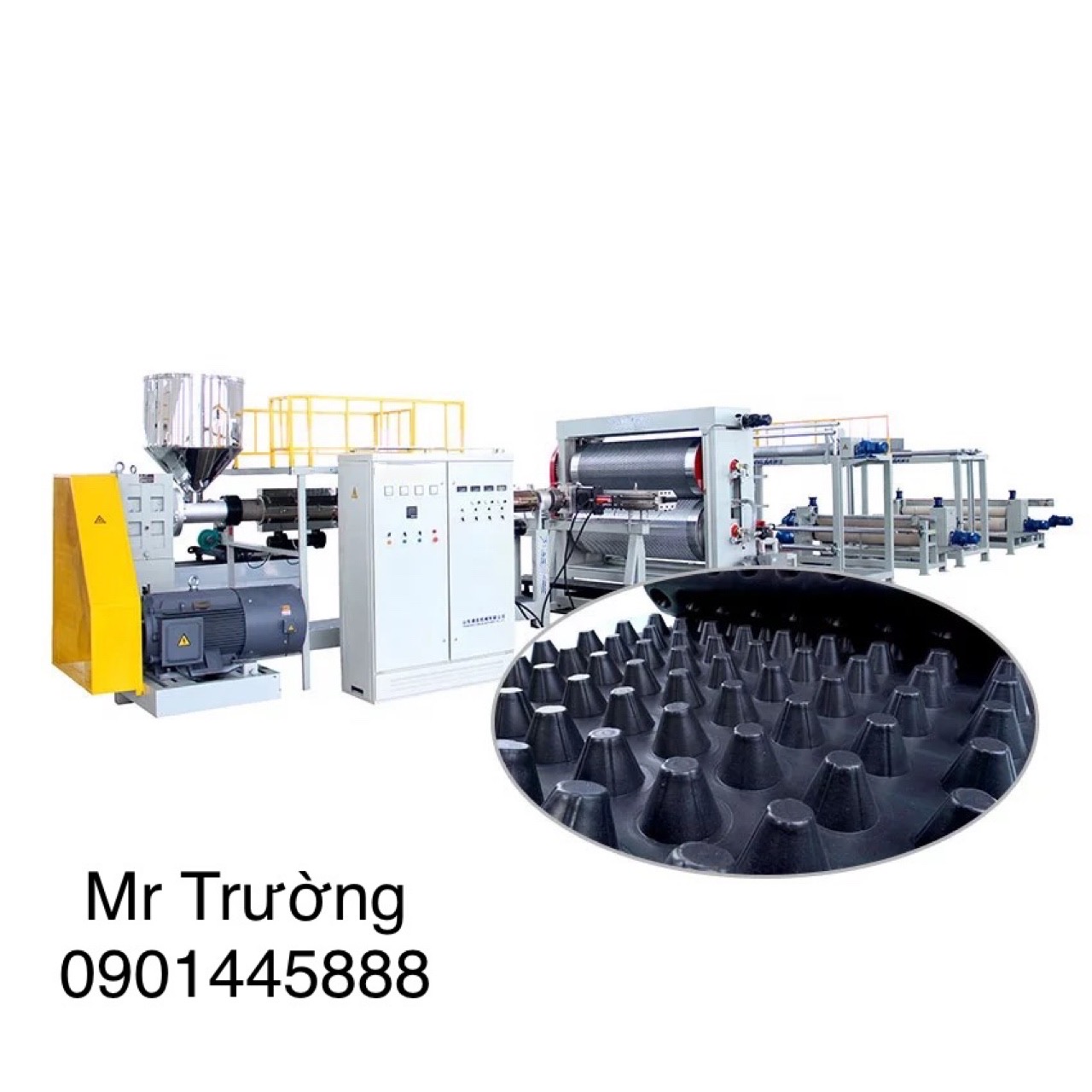 Máy đùn sàn nhựa tổ ong thoát nước