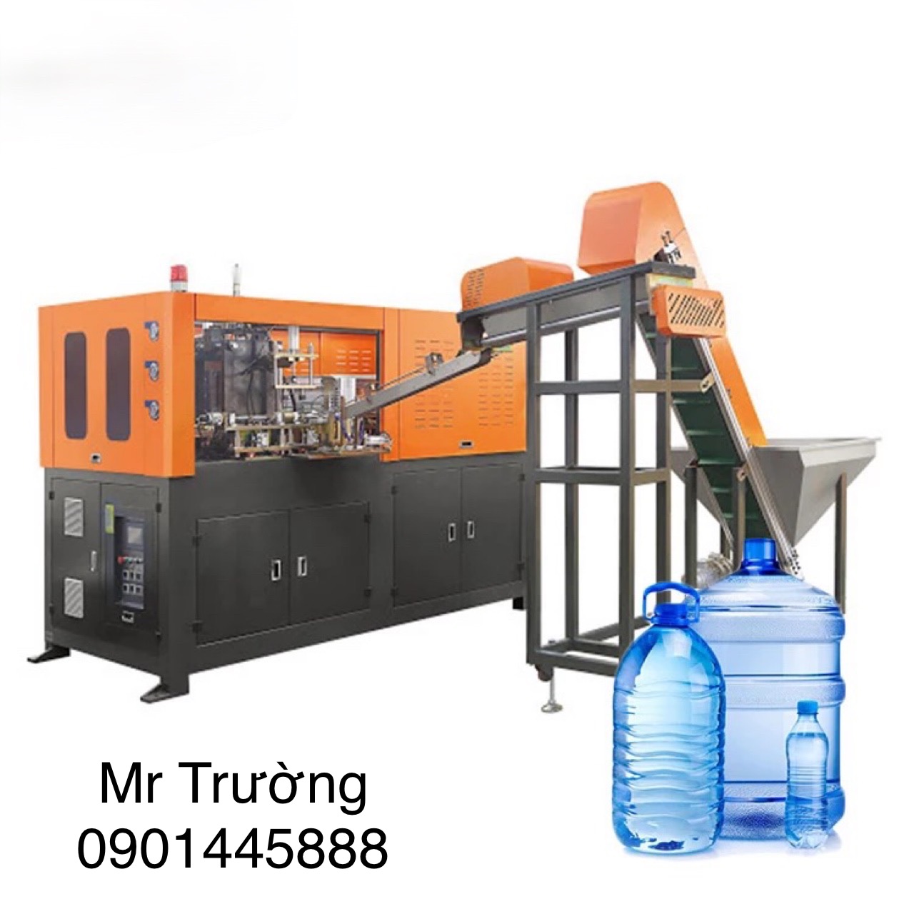 Máy  thổi chai pet tự động 1L  4 cavity năng suất 6000 chai/h