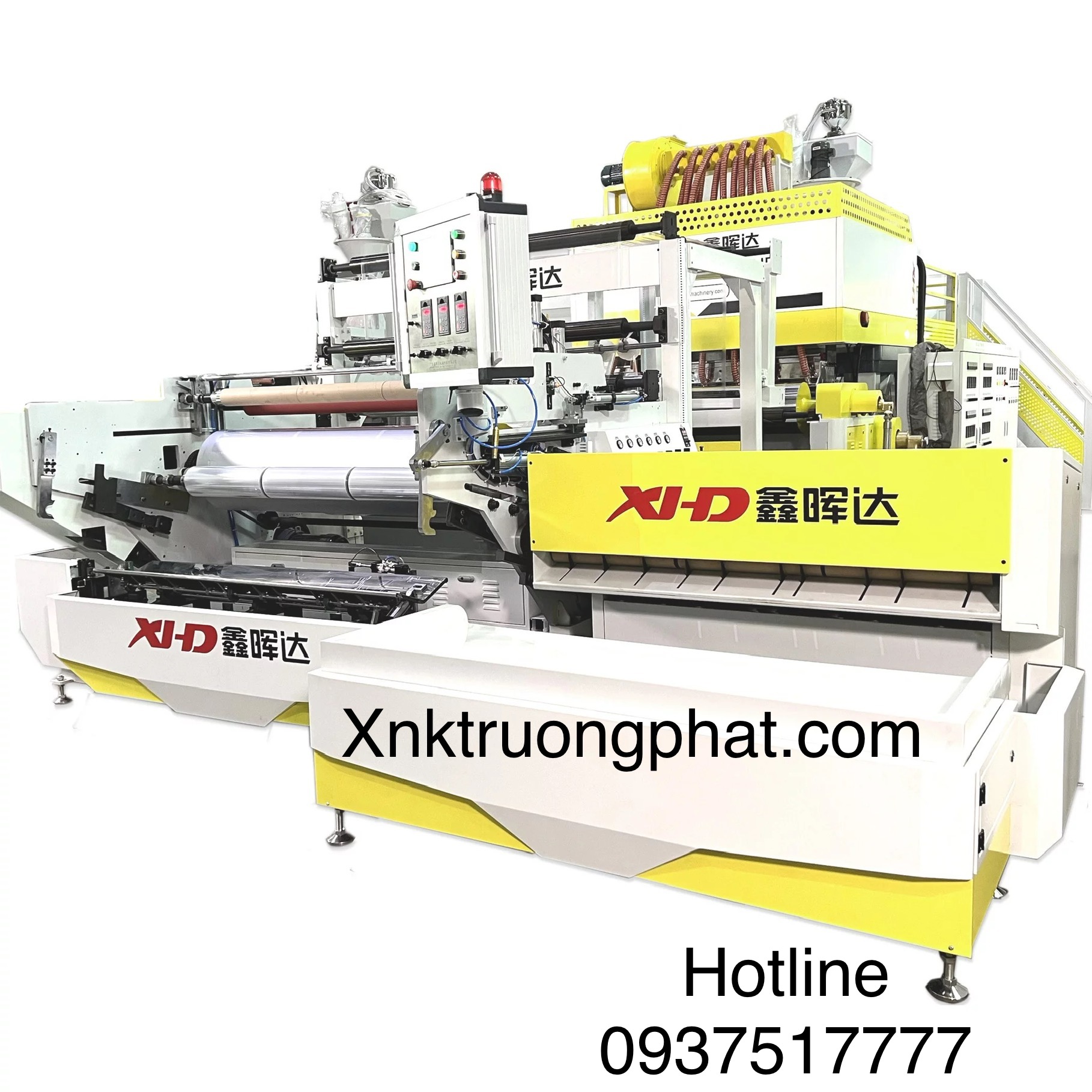 Máy cán màng chít pe 3-5 lớp khổ 1500mm kiểu mới