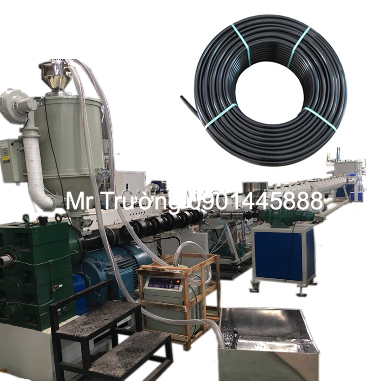 Máy đùn ống nhựa đen HDPE