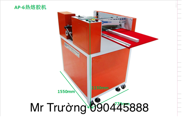 Máy dán keo bán tự động AP-6