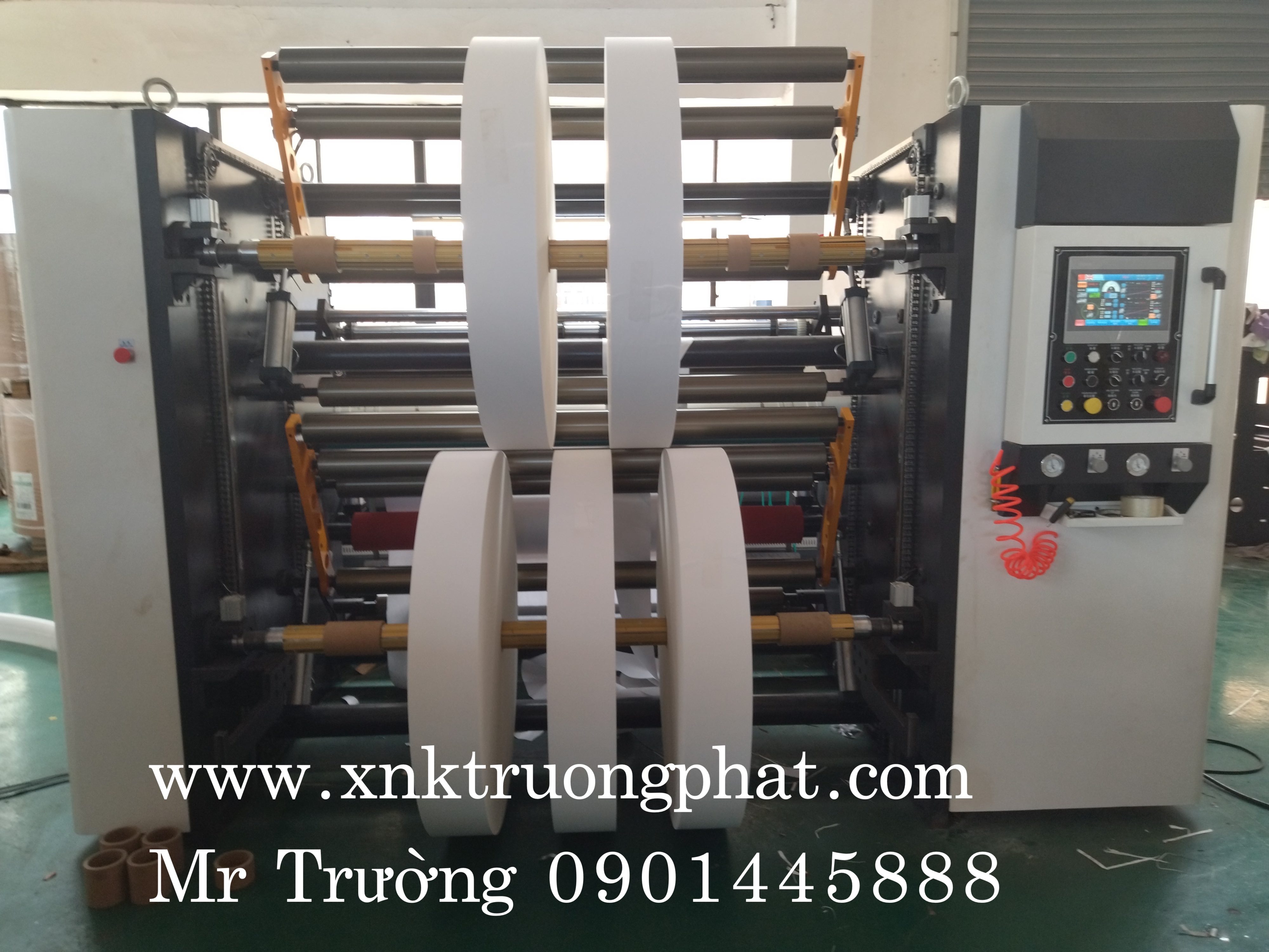 Chit Machine Máy chia cuộn màng chít PE Mr Trường 0901445888