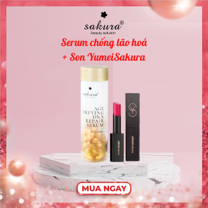 Set quà tặng Mẹ tháng 5- Serum chống lão hoá DNA + Son YumeiSakura