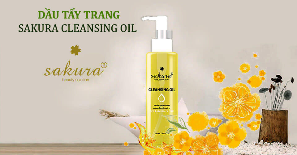 Dầu tẩy trang Sakura Cleansing Oil 150 ml - Tẩy trang nhật