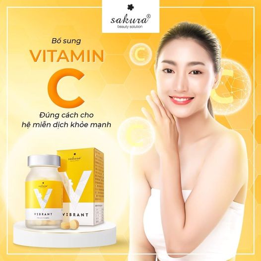 Viên uống VitaminC trắng da ngừa nám Vibrant sakura