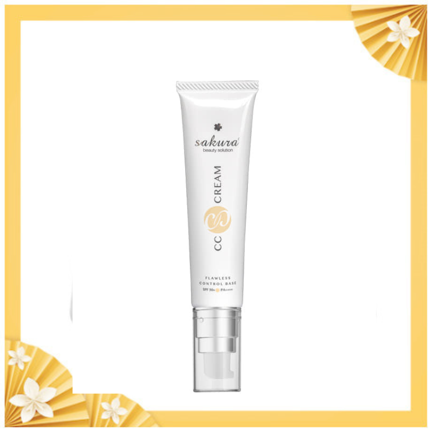 Kem chống nắng trang điểm Sakura CC Cream Flawless Control Base 40ml