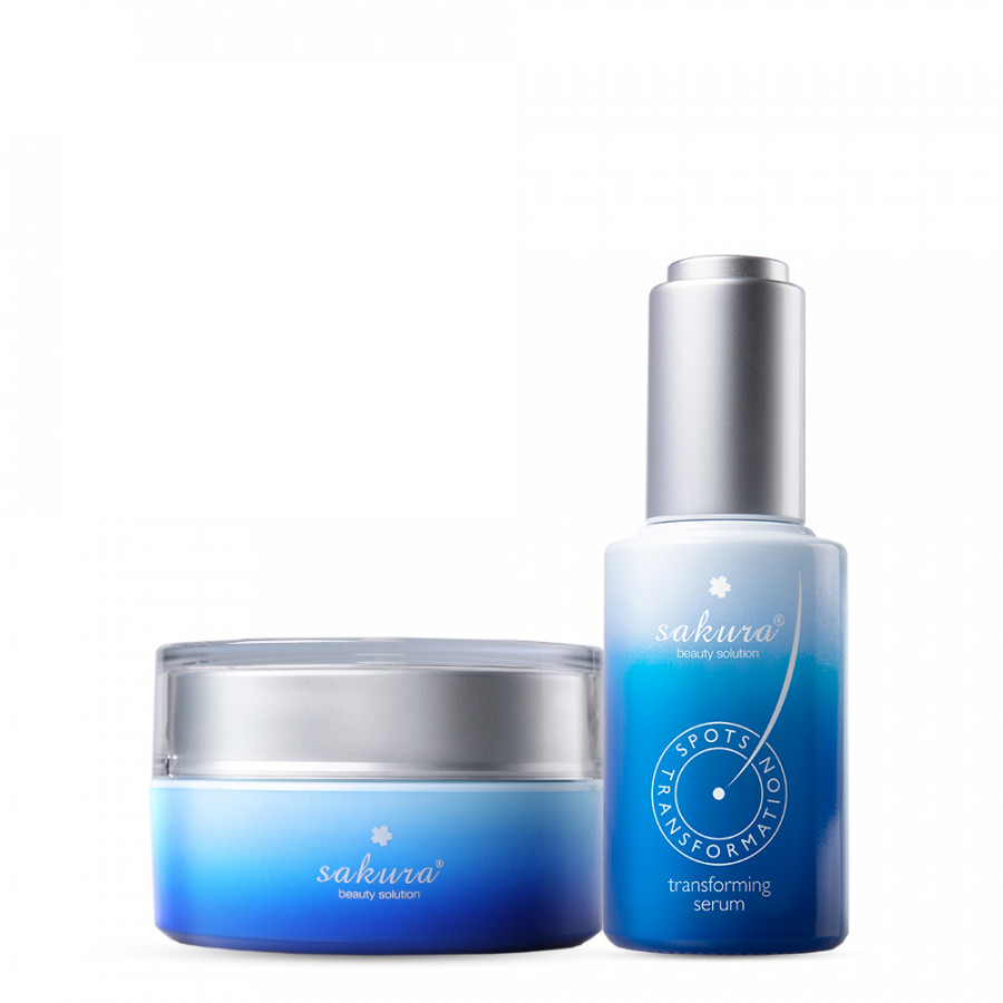 Bộ trị nám cao cấp Sakura Transforming Cream &Serum