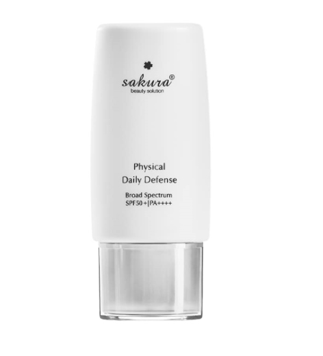 Nhũ tương chống nắng vật lý nhật Sakura Physical Daily Defense SPF 50+ PA ++++ 60g