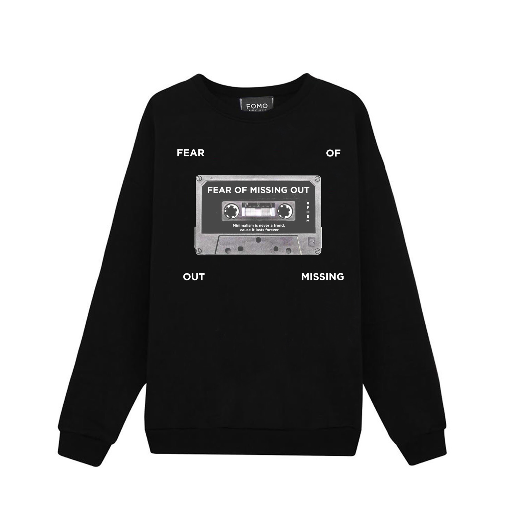 CASSETTE SWEATER/BLACK