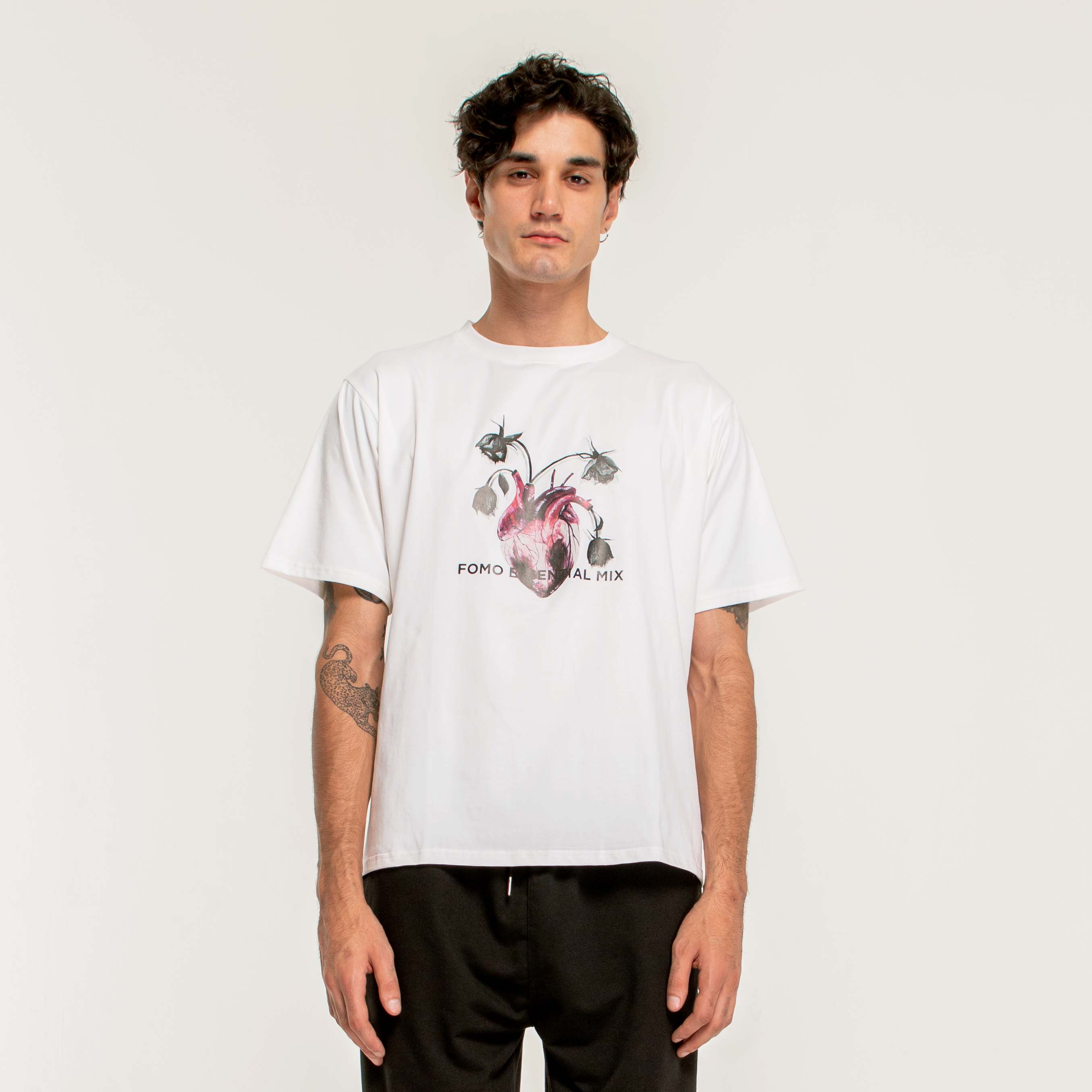 ROSEN HEART T-SHIRT/WHITE