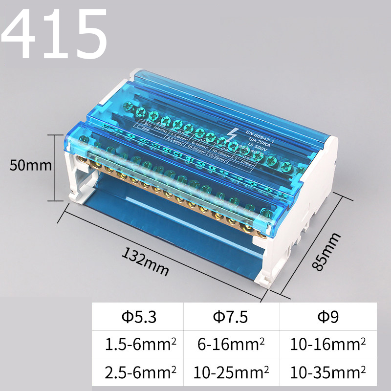 Cầu đấu phân phối điện JH8415 125A Model 415