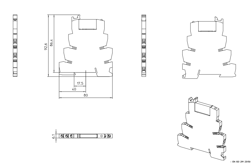 Bản vẽ kích thước PLC-BSP-24DC/21