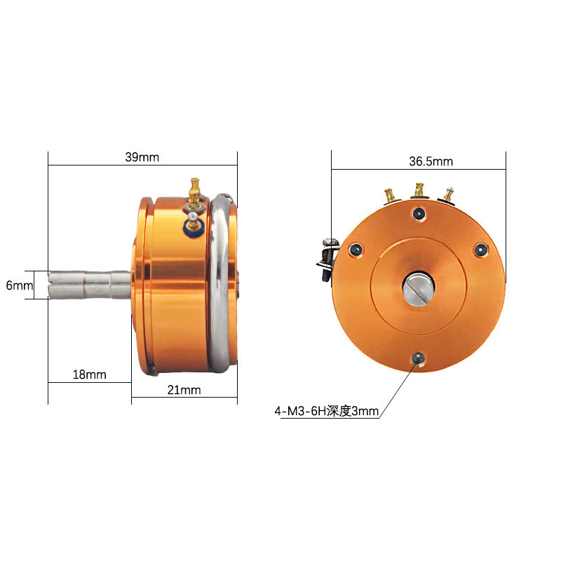 Cấu tạo bên trong cảm biến góc WDD35D4 - chi tiết phần tử đo