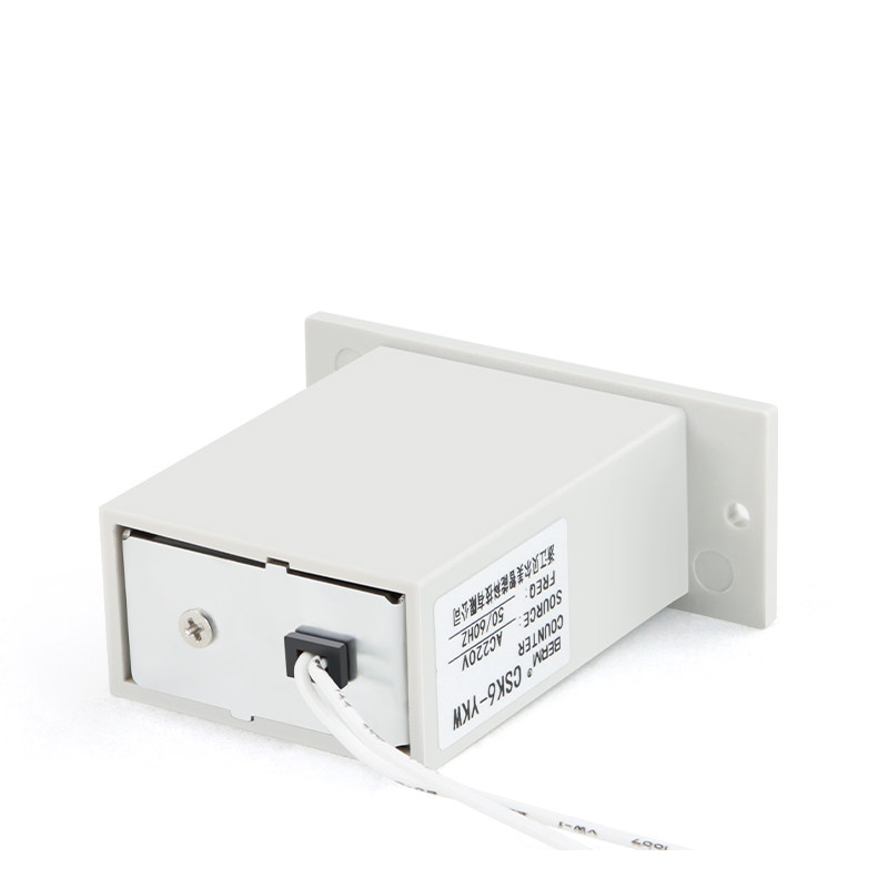 Hình ảnh thực tế sản phẩm Bộ đếm cơ 6 số CSK6-YKW - chi tiết mặt trước và nút reset