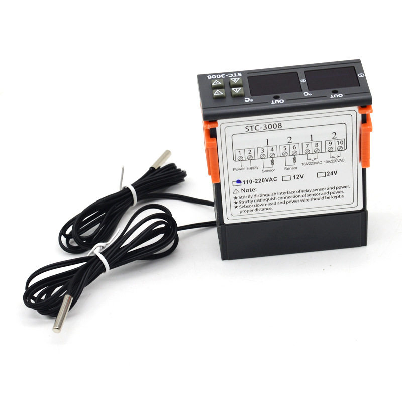 Bộ điều khiển nhiệt độ STC-3008 kèm hai cảm biến NTC