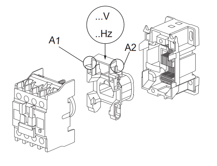 Cấu tạo chi tiết Contactor Schneider LC1E2510M5