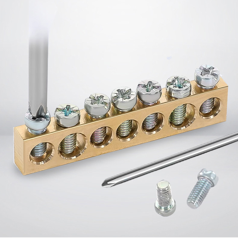 Cấu tạo cầu đấu phân phối điện JH8 bằng thanh đồng Busbar