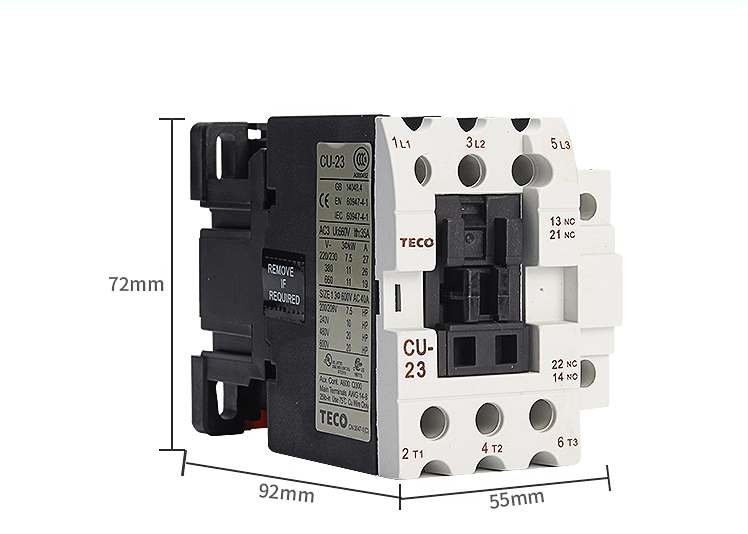 Contactor TECO CU-23 khởi động từ TECO dòng CU 23A