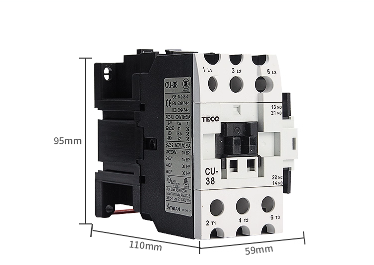 Contactor TECO CU-38 khởi động từ TECO dòng CU 38A
