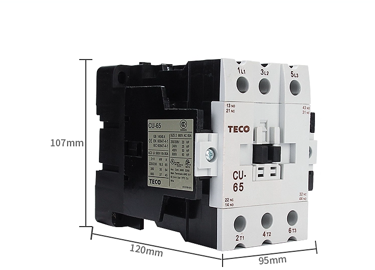 Contactor TECO CU-65 khởi động từ TECO dòng CU 65A