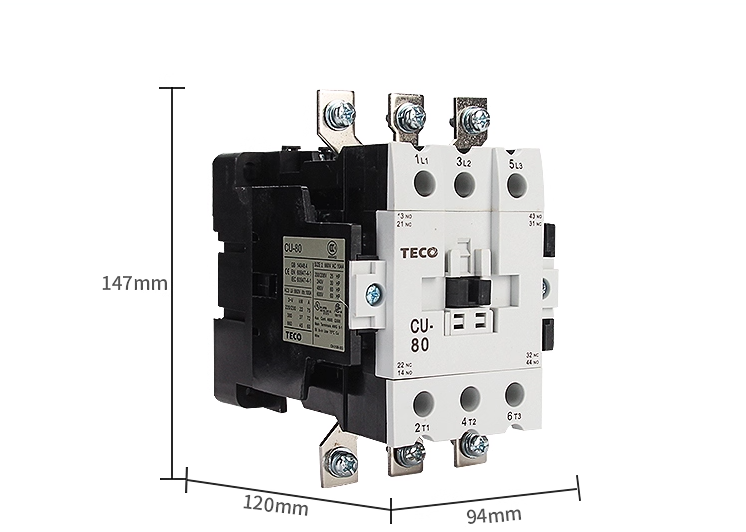 Contactor TECO CU-80 khởi động từ TECO dòng CU 80A
