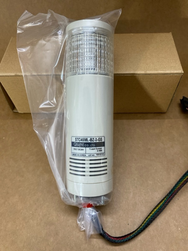 Đèn tháp báo tín hiệu STC45ML-BZ-3-GS - Qlight Ø45mm có còi, 3 màu RAG